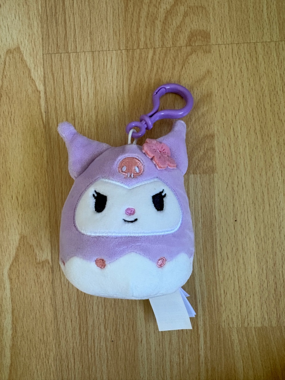 Squishmallows Lilac and White Clip-On Character Plush